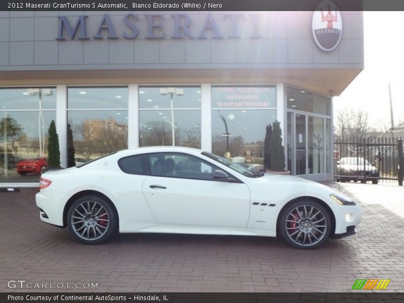 Bianco Eldorado (White) / Nero 2012 Maserati GranTurismo S Automatic