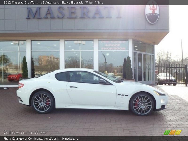 Bianco Eldorado (White) / Nero 2012 Maserati GranTurismo S Automatic