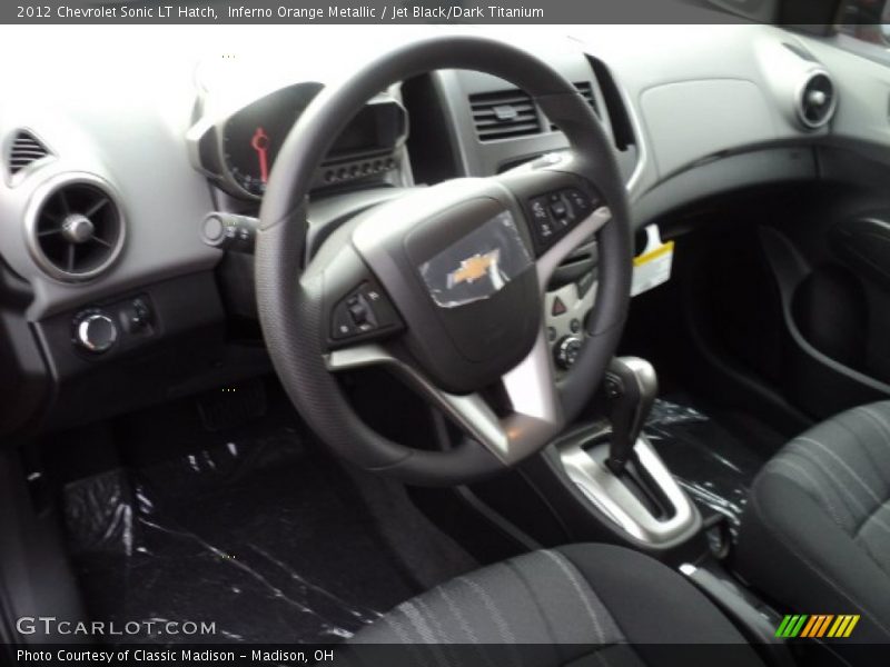 Inferno Orange Metallic / Jet Black/Dark Titanium 2012 Chevrolet Sonic LT Hatch