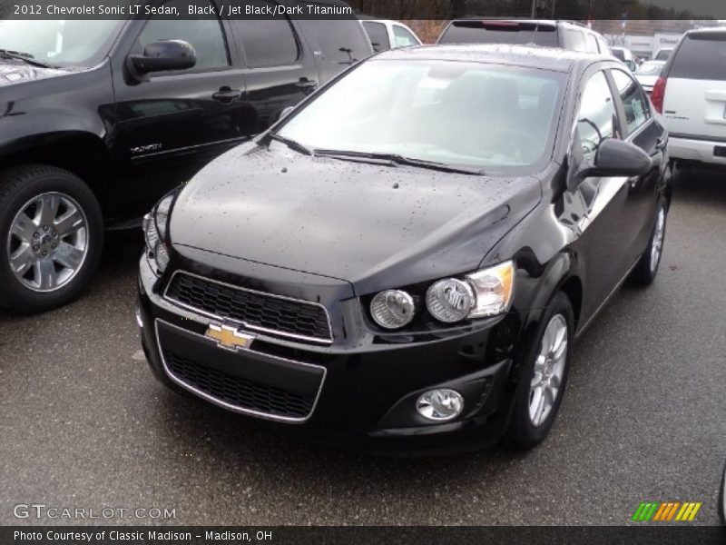 Black / Jet Black/Dark Titanium 2012 Chevrolet Sonic LT Sedan