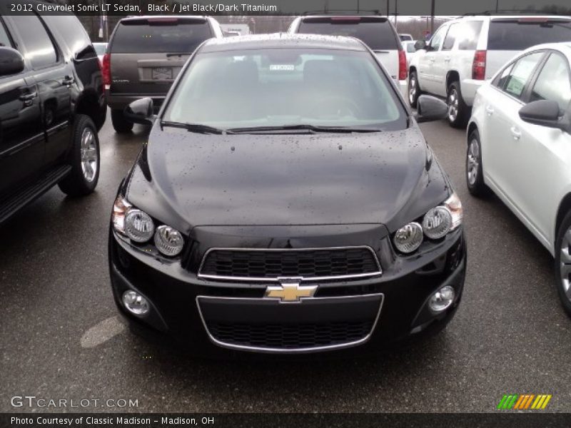 Black / Jet Black/Dark Titanium 2012 Chevrolet Sonic LT Sedan