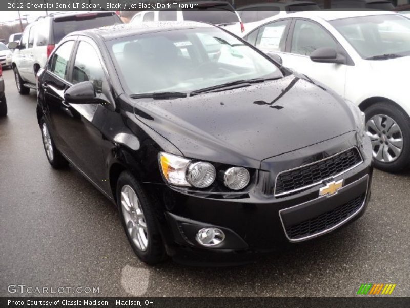 Black / Jet Black/Dark Titanium 2012 Chevrolet Sonic LT Sedan