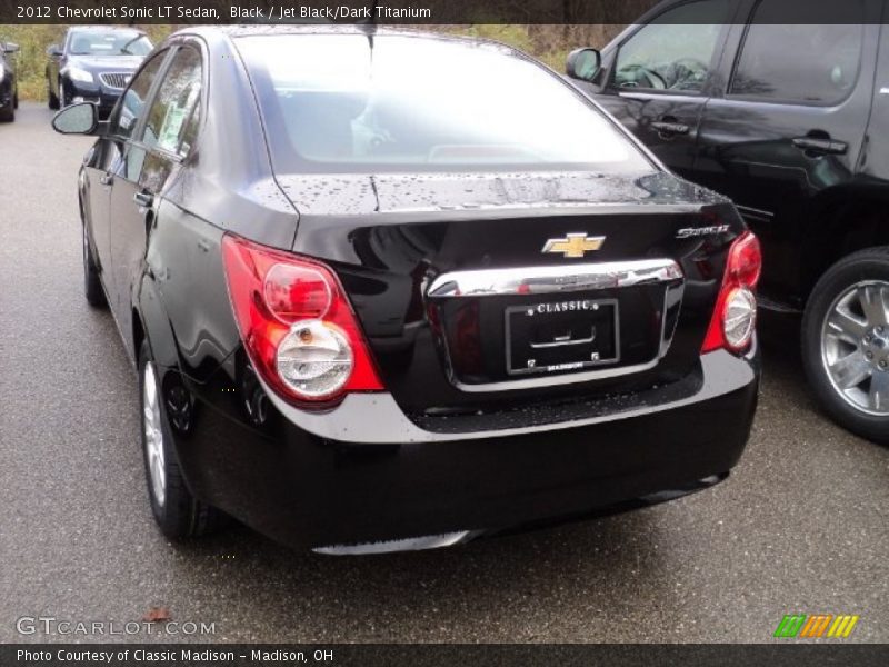 Black / Jet Black/Dark Titanium 2012 Chevrolet Sonic LT Sedan