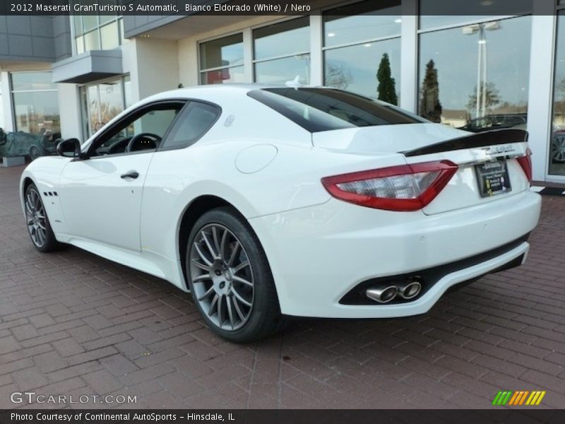 Bianco Eldorado (White) / Nero 2012 Maserati GranTurismo S Automatic