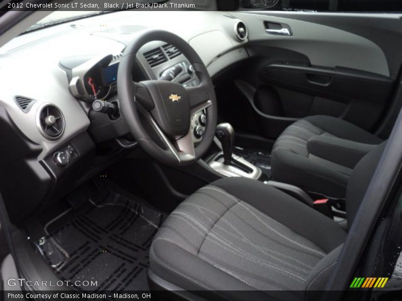 Black / Jet Black/Dark Titanium 2012 Chevrolet Sonic LT Sedan