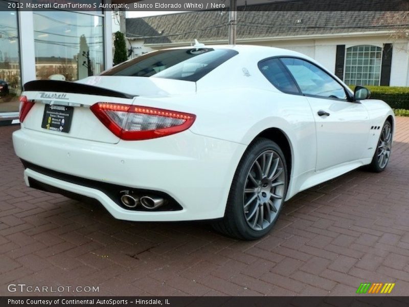 Bianco Eldorado (White) / Nero 2012 Maserati GranTurismo S Automatic