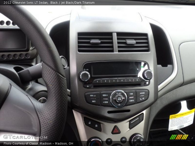 Black / Jet Black/Dark Titanium 2012 Chevrolet Sonic LT Sedan