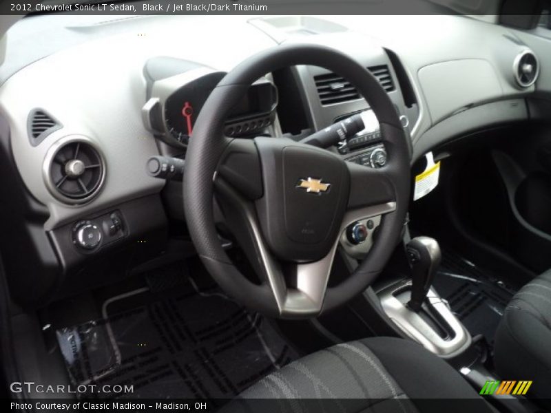 Black / Jet Black/Dark Titanium 2012 Chevrolet Sonic LT Sedan