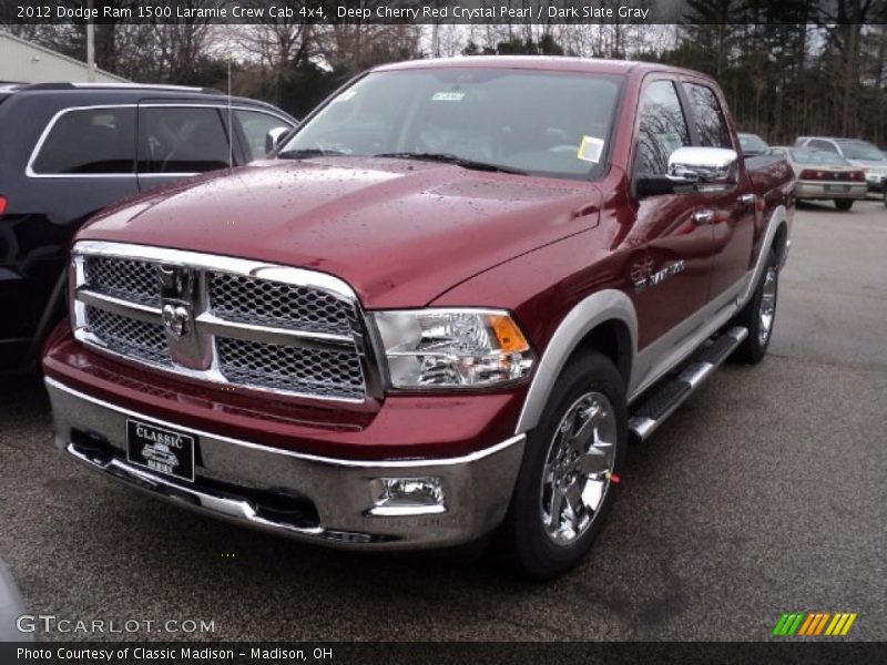 Deep Cherry Red Crystal Pearl / Dark Slate Gray 2012 Dodge Ram 1500 Laramie Crew Cab 4x4