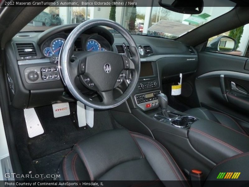 Bianco Eldorado (White) / Nero 2012 Maserati GranTurismo S Automatic
