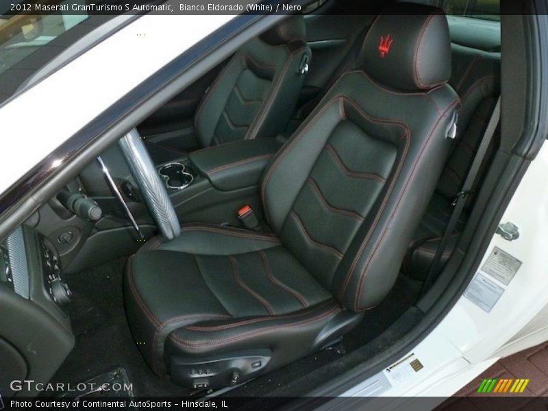 Drivers Seat in Black w/Red Stitching - 2012 Maserati GranTurismo S Automatic