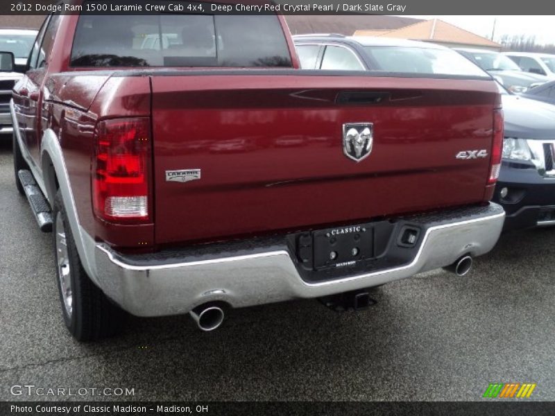 Deep Cherry Red Crystal Pearl / Dark Slate Gray 2012 Dodge Ram 1500 Laramie Crew Cab 4x4