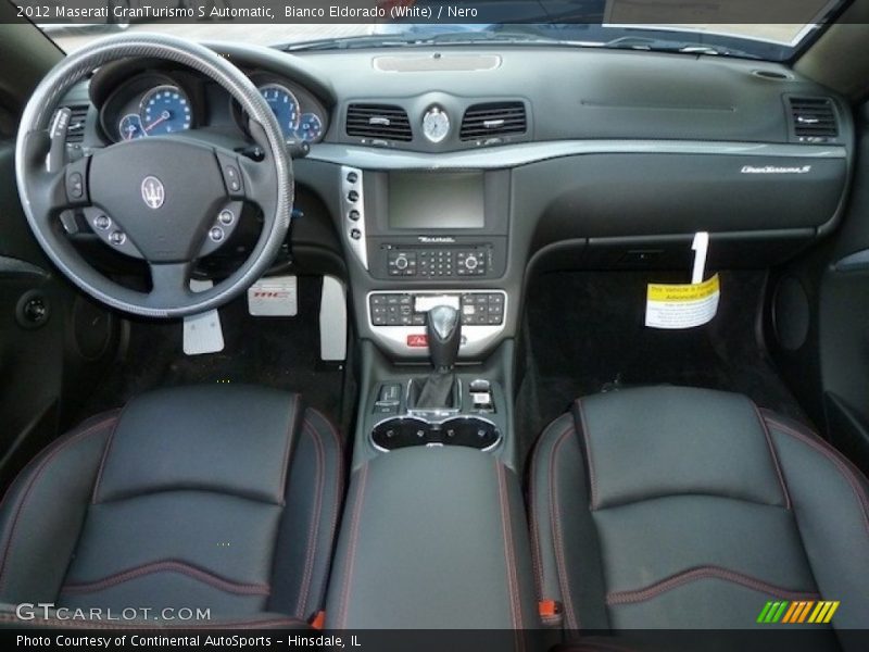 Bianco Eldorado (White) / Nero 2012 Maserati GranTurismo S Automatic