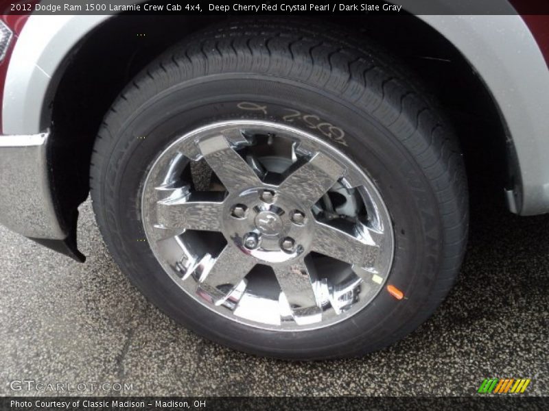 Deep Cherry Red Crystal Pearl / Dark Slate Gray 2012 Dodge Ram 1500 Laramie Crew Cab 4x4