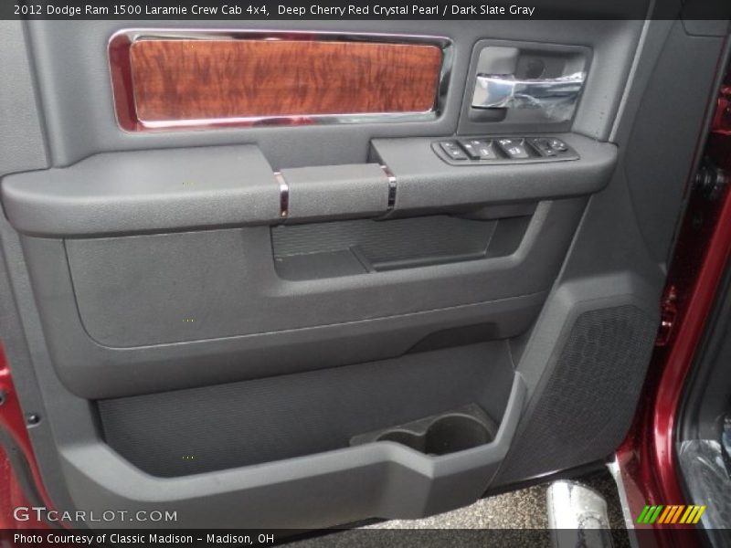 Deep Cherry Red Crystal Pearl / Dark Slate Gray 2012 Dodge Ram 1500 Laramie Crew Cab 4x4