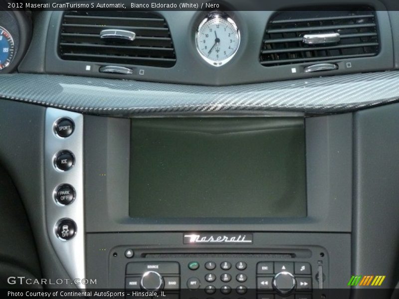 Bianco Eldorado (White) / Nero 2012 Maserati GranTurismo S Automatic