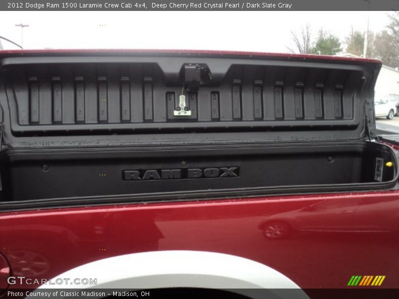 Deep Cherry Red Crystal Pearl / Dark Slate Gray 2012 Dodge Ram 1500 Laramie Crew Cab 4x4