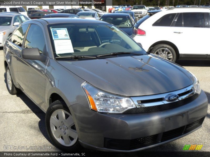 Vapor Silver Metallic / Medium Stone 2008 Ford Focus S Coupe
