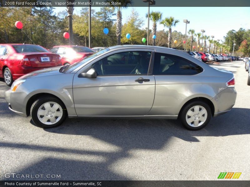 Vapor Silver Metallic / Medium Stone 2008 Ford Focus S Coupe