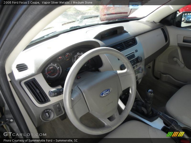Vapor Silver Metallic / Medium Stone 2008 Ford Focus S Coupe