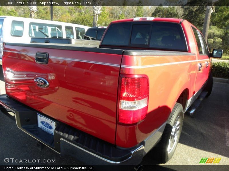 Bright Red / Black 2008 Ford F150 XLT SuperCrew
