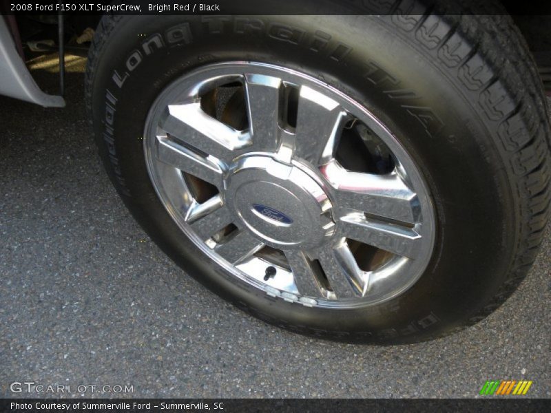 Bright Red / Black 2008 Ford F150 XLT SuperCrew