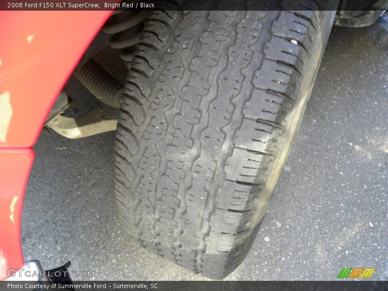 Bright Red / Black 2008 Ford F150 XLT SuperCrew