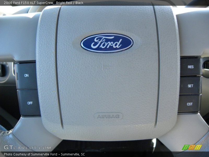 Bright Red / Black 2008 Ford F150 XLT SuperCrew