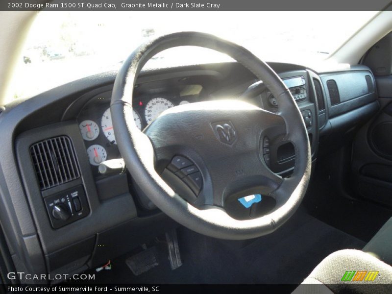 Graphite Metallic / Dark Slate Gray 2002 Dodge Ram 1500 ST Quad Cab