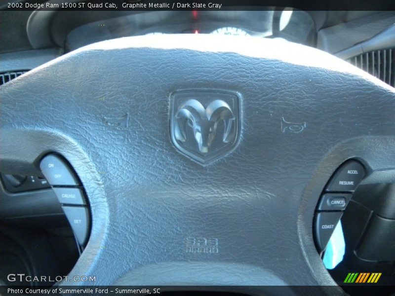 Graphite Metallic / Dark Slate Gray 2002 Dodge Ram 1500 ST Quad Cab