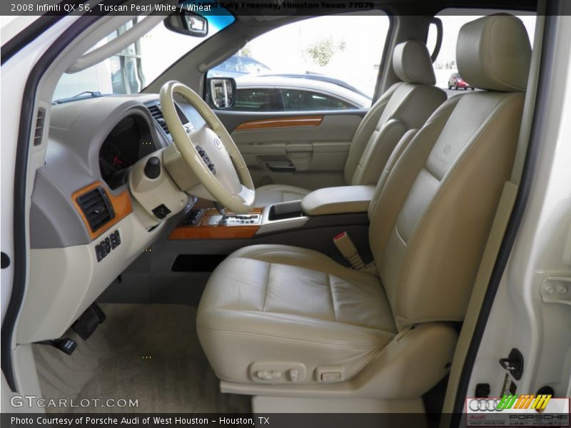 Tuscan Pearl White / Wheat 2008 Infiniti QX 56