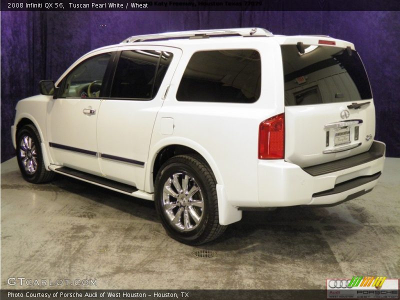 Tuscan Pearl White / Wheat 2008 Infiniti QX 56