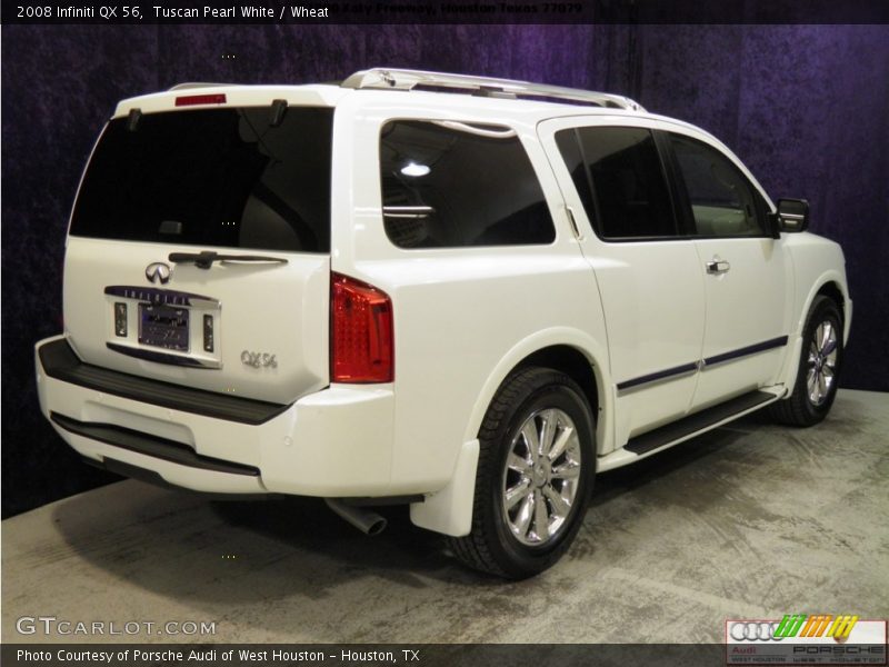 Tuscan Pearl White / Wheat 2008 Infiniti QX 56