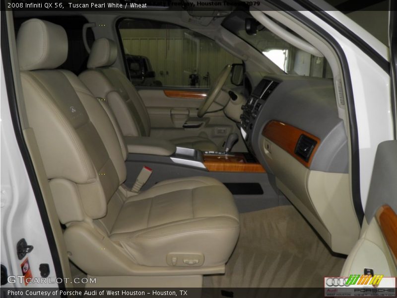 Tuscan Pearl White / Wheat 2008 Infiniti QX 56