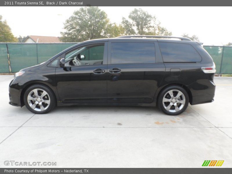 Black / Dark Charcoal 2011 Toyota Sienna SE