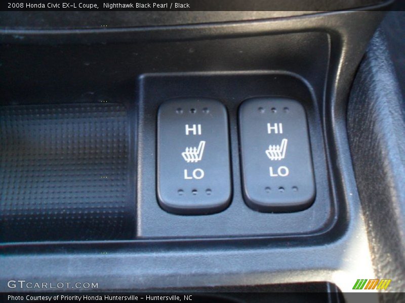 Nighthawk Black Pearl / Black 2008 Honda Civic EX-L Coupe