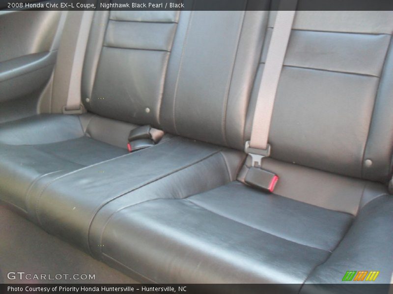 Nighthawk Black Pearl / Black 2008 Honda Civic EX-L Coupe