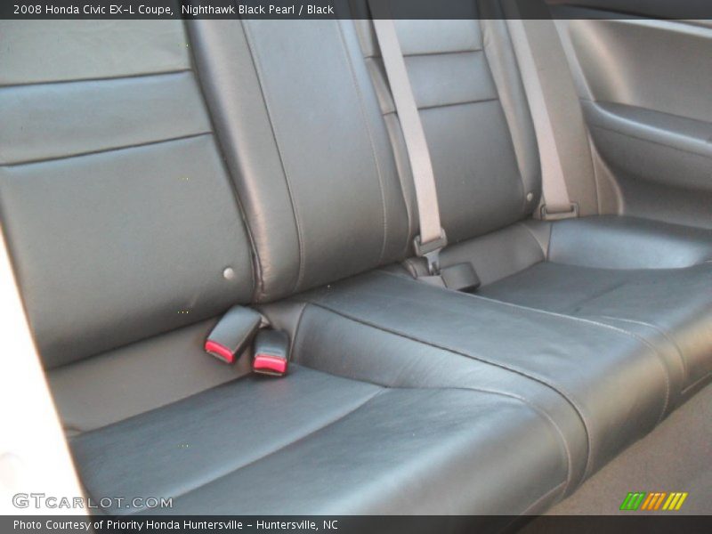 Nighthawk Black Pearl / Black 2008 Honda Civic EX-L Coupe