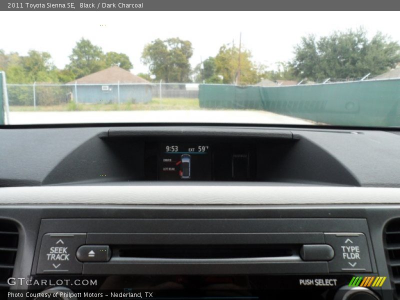 Black / Dark Charcoal 2011 Toyota Sienna SE