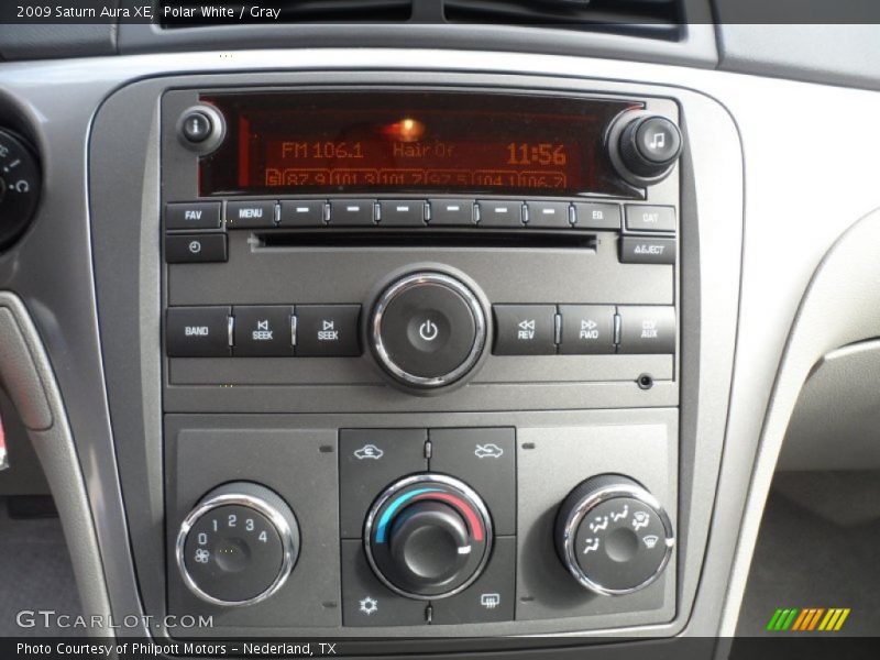 Polar White / Gray 2009 Saturn Aura XE