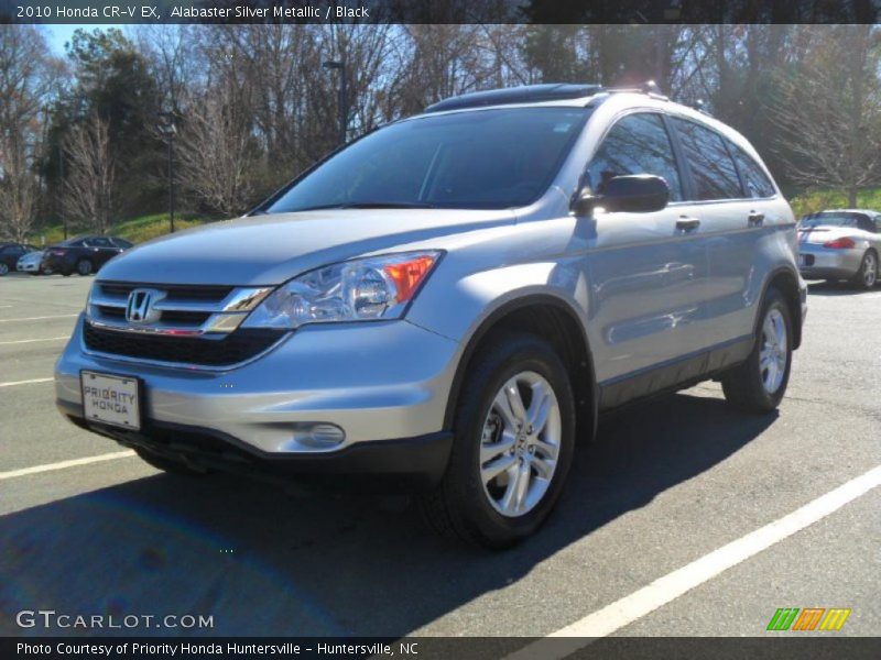 Alabaster Silver Metallic / Black 2010 Honda CR-V EX