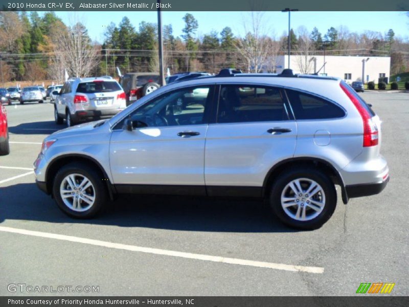 Alabaster Silver Metallic / Black 2010 Honda CR-V EX