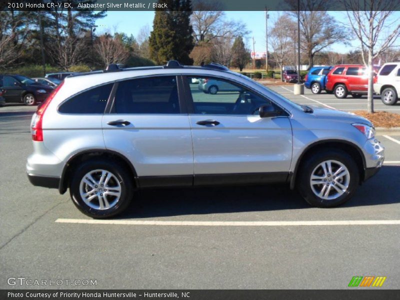 Alabaster Silver Metallic / Black 2010 Honda CR-V EX