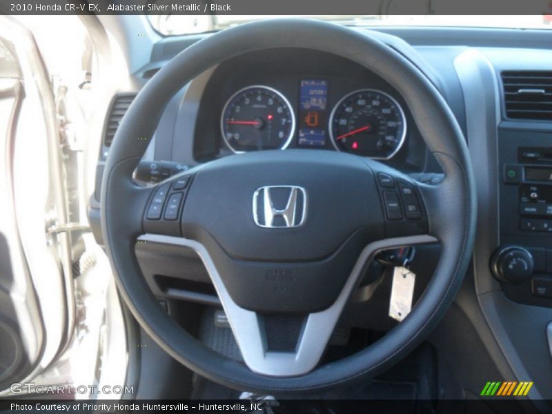Alabaster Silver Metallic / Black 2010 Honda CR-V EX