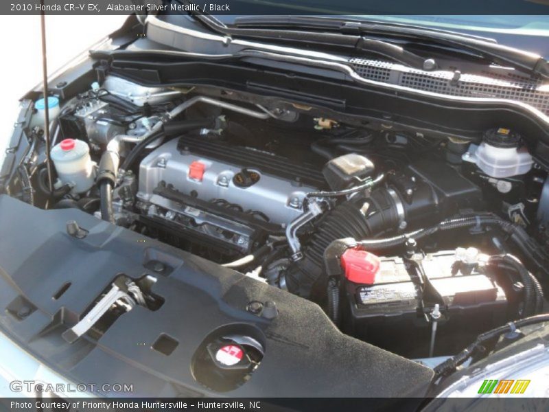 Alabaster Silver Metallic / Black 2010 Honda CR-V EX