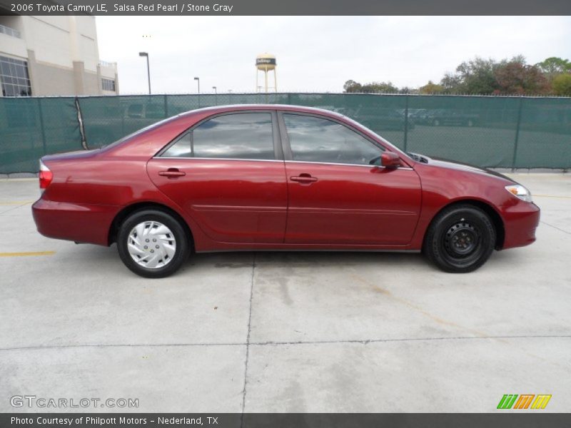 Salsa Red Pearl / Stone Gray 2006 Toyota Camry LE