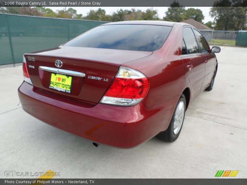 Salsa Red Pearl / Stone Gray 2006 Toyota Camry LE