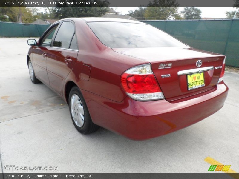 Salsa Red Pearl / Stone Gray 2006 Toyota Camry LE