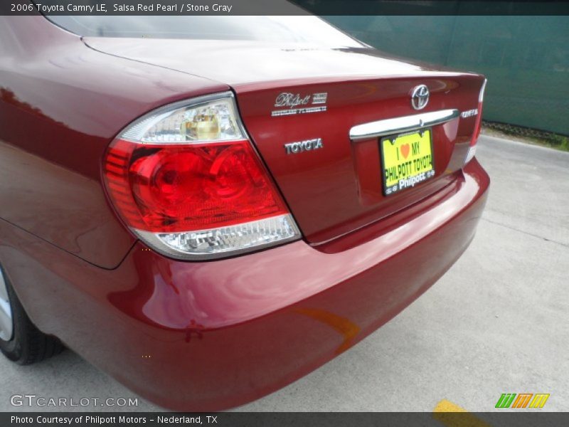 Salsa Red Pearl / Stone Gray 2006 Toyota Camry LE