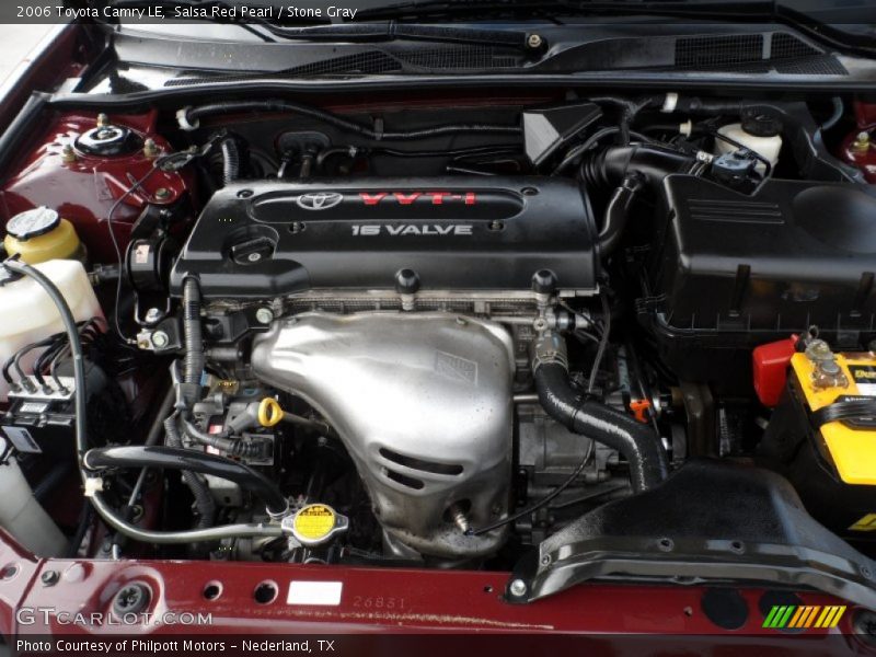 Salsa Red Pearl / Stone Gray 2006 Toyota Camry LE